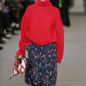 Balenciaga oversized wool turtleneck sweater